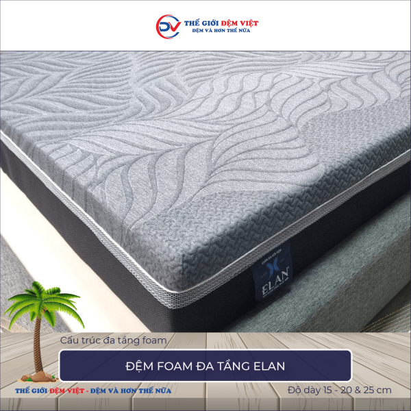 Đệm foam đa tầng Elan 1-1